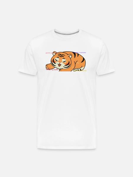 Tiger Advice - Men's Premium Organic T-Shirt - white