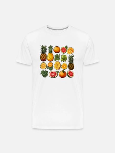 Fruits collection - Men's Premium Organic T-Shirt - white