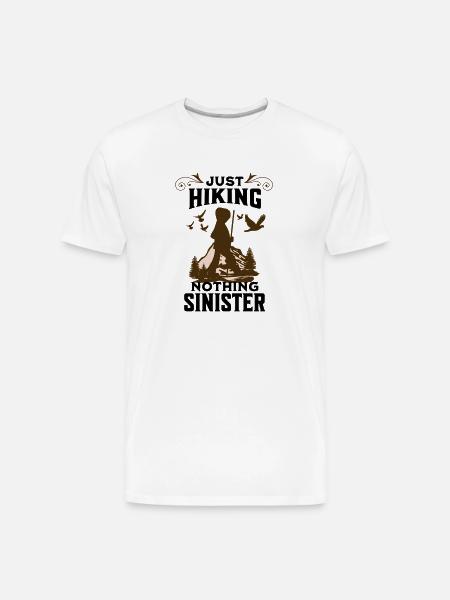 Just hiking - Men's Premium Organic T-Shirt - white