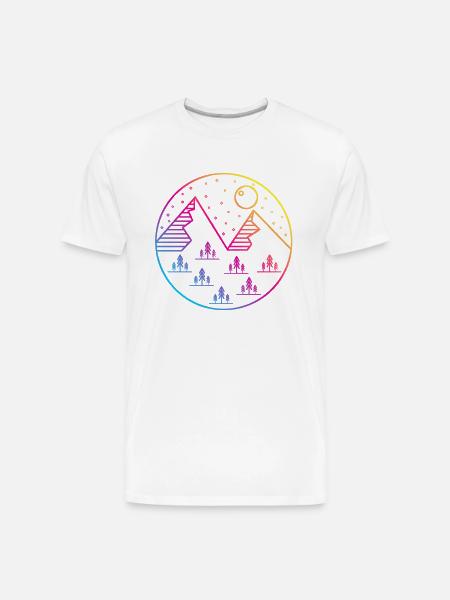 PNW Under the Stars - Men's Premium Organic T-Shirt - white