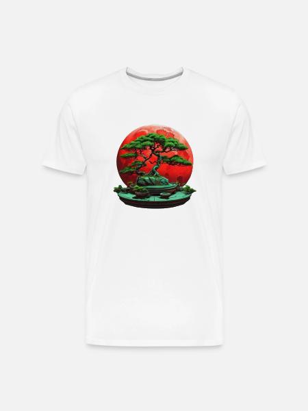 BONSAI - Men's Premium Organic T-Shirt - white