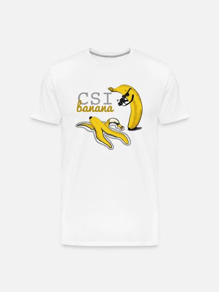 CSI BANANA - banana kill - Men's Premium Organic T-Shirt - white
