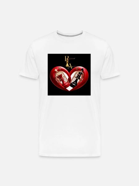 Love locked - Men's Premium Organic T-Shirt - white