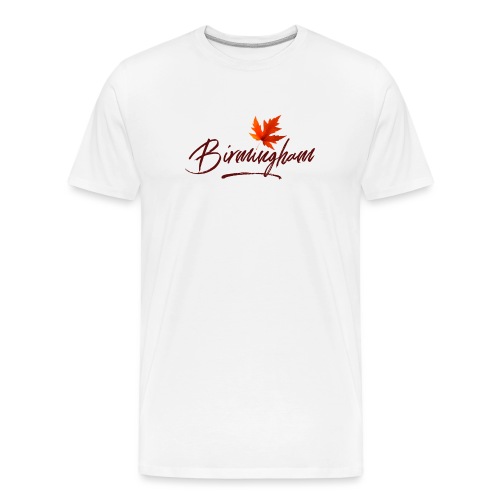 Birmingham for shirt with leaf - Men's Premium Organic T-Shirt