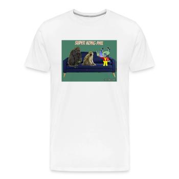 Lots of designs - Men's Premium Organic T-Shirt - white - Front - AI Model Male 185 light (185cm)