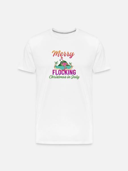 Christmas in July - Men's Premium Organic T-Shirt - white