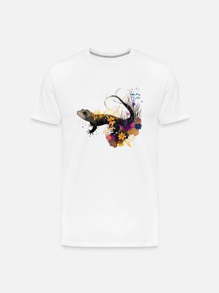Tiger Salamander - Men's Premium Organic T-Shirt - white
