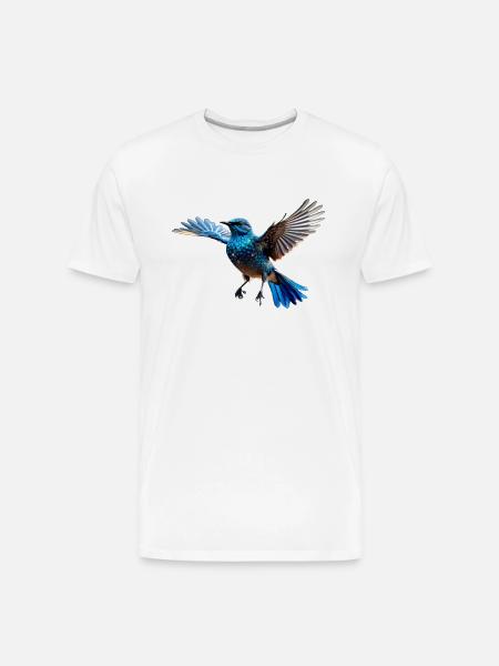 Beautiful bird - Men's Premium Organic T-Shirt - white