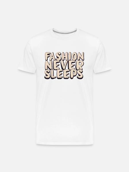 Fashion never sleeps - Men's Premium Organic T-Shirt - white