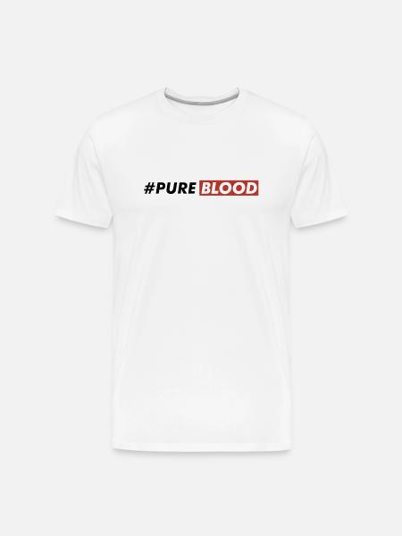 Pure Bloods - Men's Premium Organic T-Shirt - white