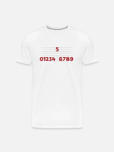 High Five - Men's Premium Organic T-Shirt - white
