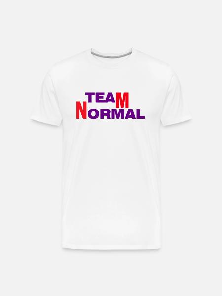 TEAM NORMAL - Men's Premium Organic T-Shirt - white
