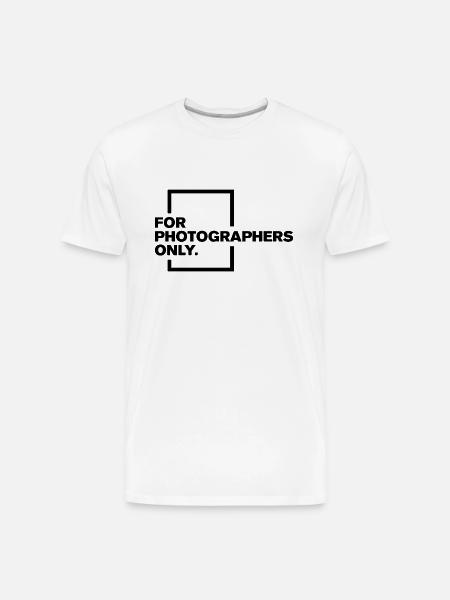 Photapher icon Logo - Men's Premium Organic T-Shirt - white