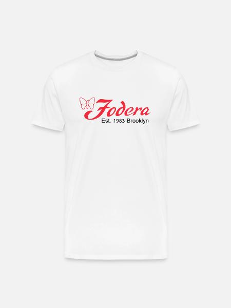 fodera_bass_guitar_logo_black - Men's Premium Organic T-Shirt - white
