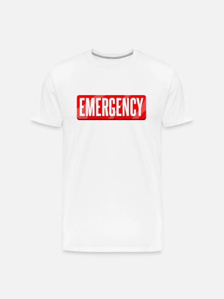 Emergency - Men's Premium Organic T-Shirt - white