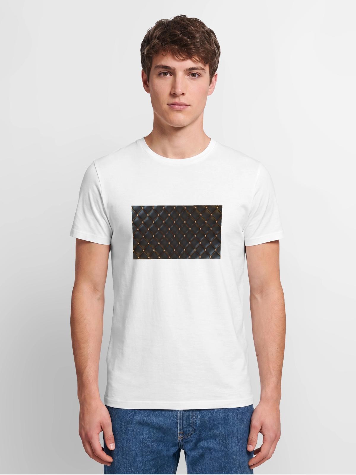 Pattern - Men's Premium Organic T-Shirt - white - Front - AI Model Male 185 light (185cm)