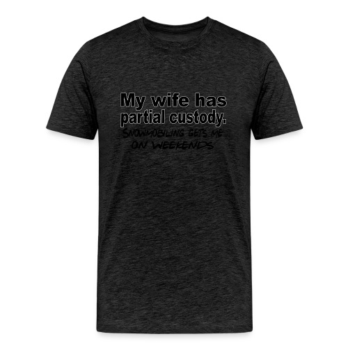 Partial Custody - Snowmobiling - Men's Premium Organic T-Shirt
