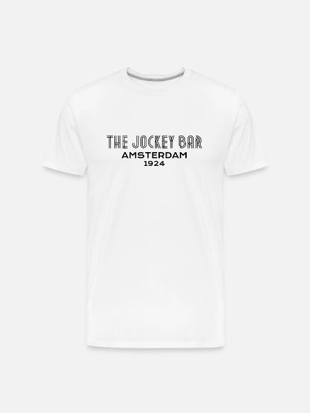 The Jockey Bar Amsterdam - Men's Premium Organic T-Shirt - white