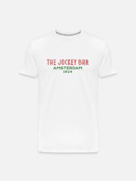 The Jockey Bar, Amsterdam - Men's Premium Organic T-Shirt - white