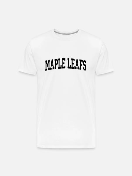 Maple Leafs-block - Men's Premium Organic T-Shirt - white