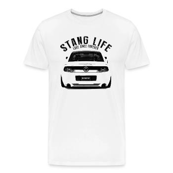 Muscle car love forever - Men's Premium Organic T-Shirt - white - Front - AI Model Male 185 light (185cm)