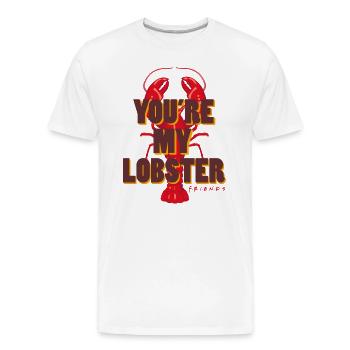 Friends You're My Lobster Quote - Men's Premium Organic T-Shirt - white - Front - AI Model Male 185 light (185cm)