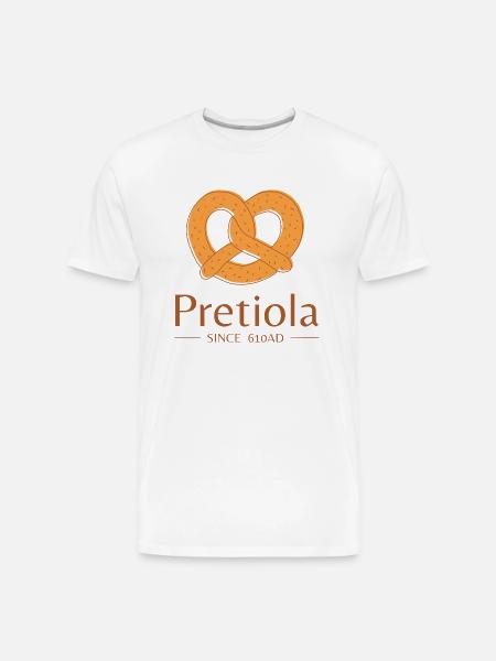 PRETZEL DAY - Men's Premium Organic T-Shirt - white