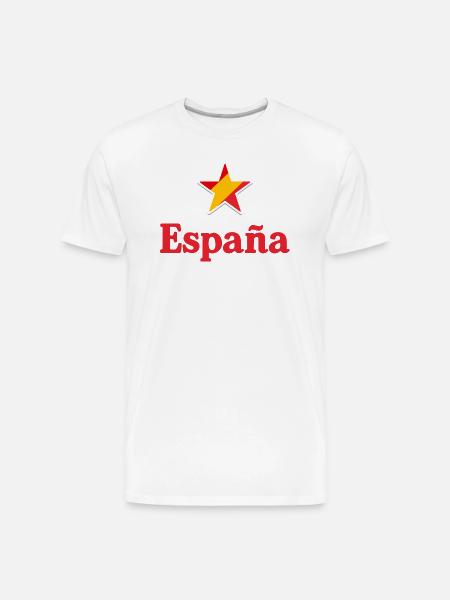 Stars of Spain - España - Men's Premium Organic T-Shirt - white