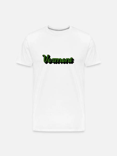 Green Vermont - Men's Premium Organic T-Shirt - white