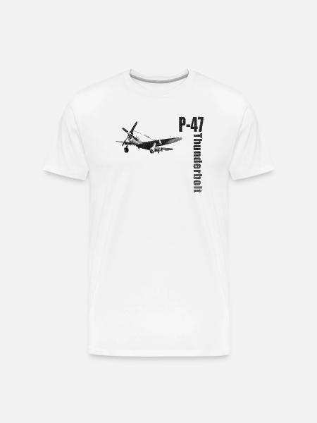 P-47 - Men's Premium Organic T-Shirt - white
