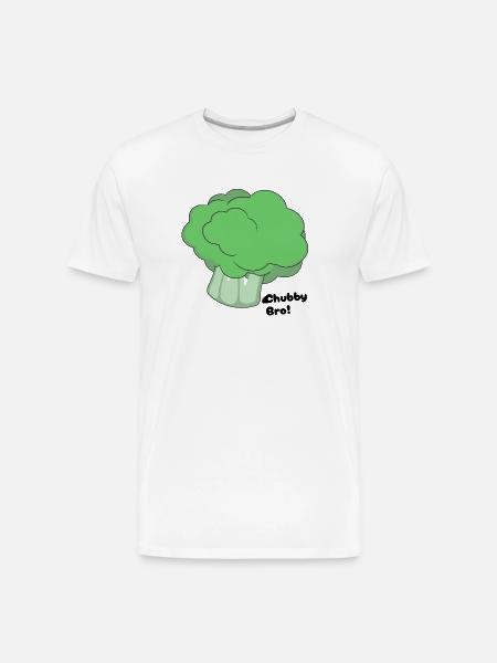 Chubby Bro - Men's Premium Organic T-Shirt - white