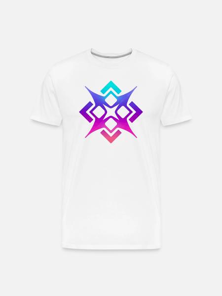 Prismatic Star Glyph - Men's Premium Organic T-Shirt - white