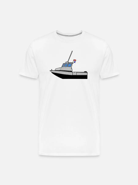 Scuba Boat - Men's Premium Organic T-Shirt - white