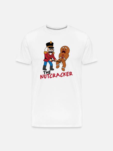 Nutcracker vs Gingerbread man - Men's Premium Organic T-Shirt - white