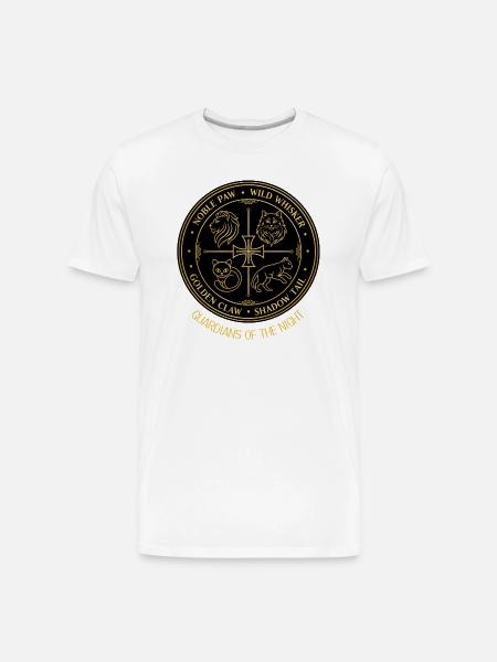 Guardians of the Night Crest - Men's Premium Organic T-Shirt - white