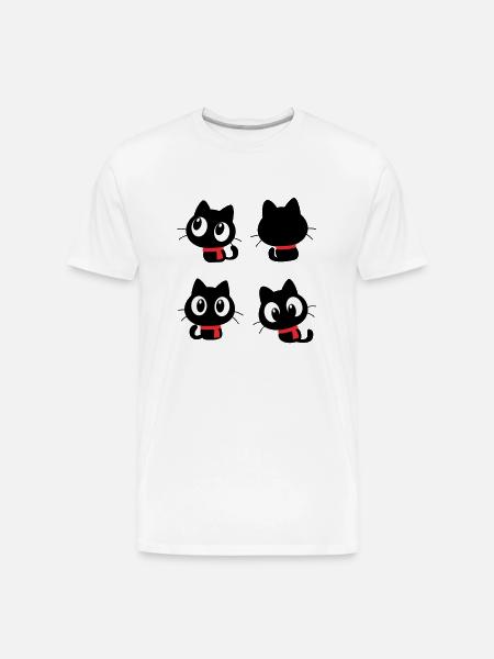 Noir Eyes Quartet - Men's Premium Organic T-Shirt - white
