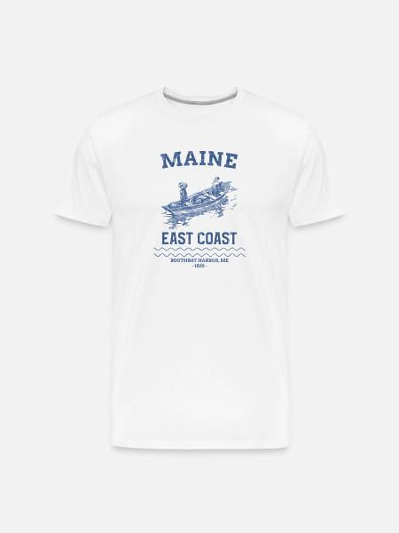 east_coast_boothbay - Men's Premium Organic T-Shirt - white