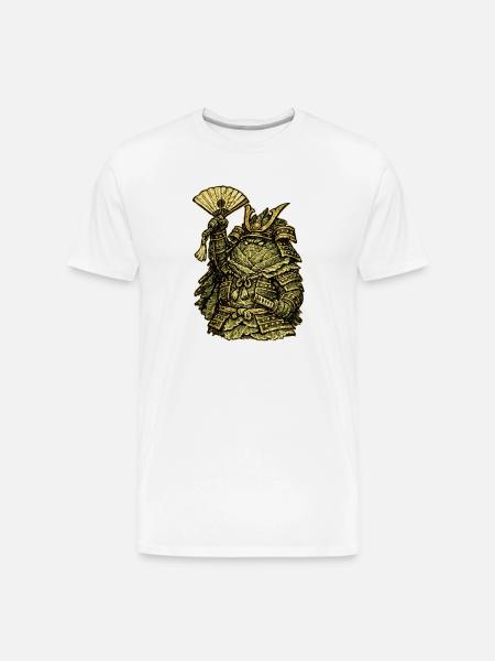 Cabbage Colonel — Funny Vegetable Commander - Men's Premium Organic T-Shirt - white