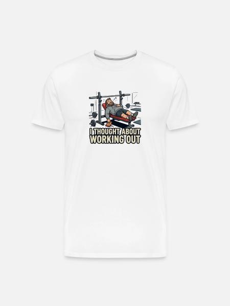 Emotionally Weak Physically Strong - Men's Premium Organic T-Shirt - white