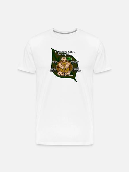 tortoise advice - Men's Premium Organic T-Shirt - white