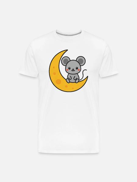 Mouse - Men's Premium Organic T-Shirt - white