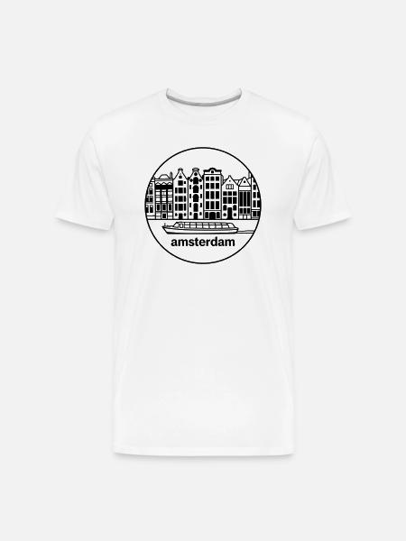 amsterdam - Men's Premium Organic T-Shirt - white