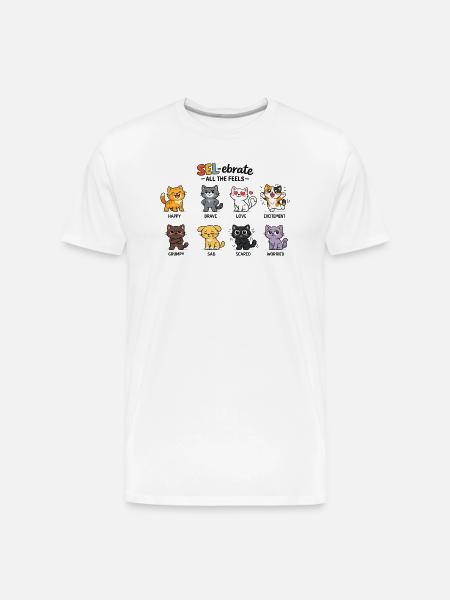 SEL-ebrate All The Feels - Men's Premium Organic T-Shirt - white