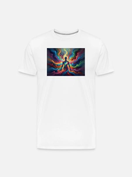 Flash Aura - Men's Premium Organic T-Shirt - white