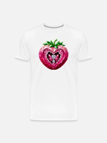 UNIQUELY DELICIOUS - Men's Premium Organic T-Shirt - white