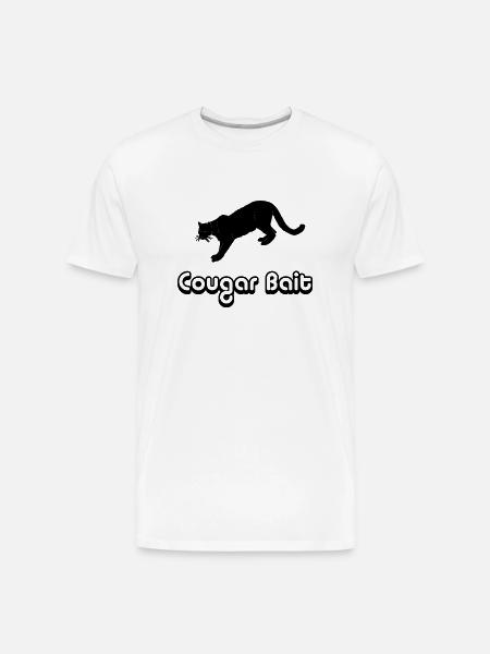 Cougar Bait - Men's Premium Organic T-Shirt - white