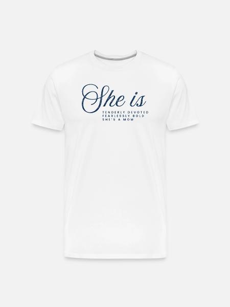 The Fearless Mother - Men's Premium Organic T-Shirt - white