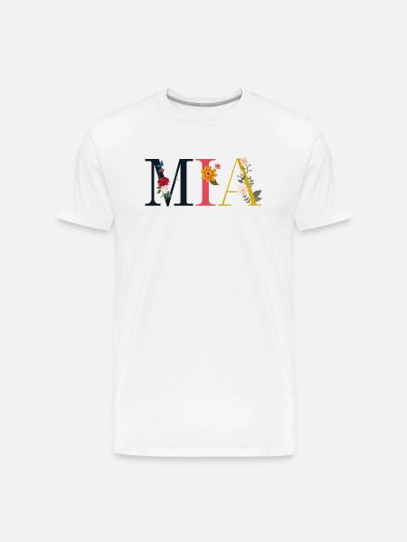 Mia - Men's Premium Organic T-Shirt - white