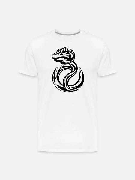 salamander - Men's Premium Organic T-Shirt - white