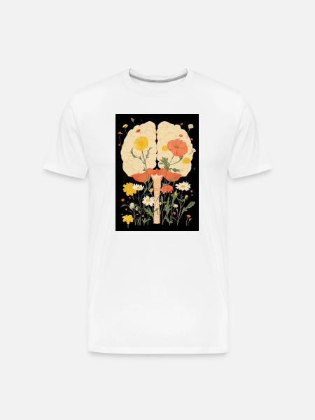 Blooming Mind - Men's Premium Organic T-Shirt - white
